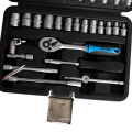 FIXTEC Professional Repair Kit 46pcs Mechanical Tool Set Car Repairing Tools Kit Set With Plastic Box